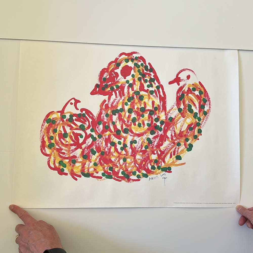 Sri Chinmoy Reproduction Print Abstract Birds Jharna-Kala POS-52